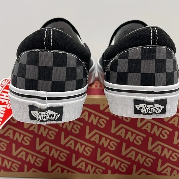 Vans Men’s Classic Slip-On Black/Pewter CheckerboardVN000EYEBPJSneakers